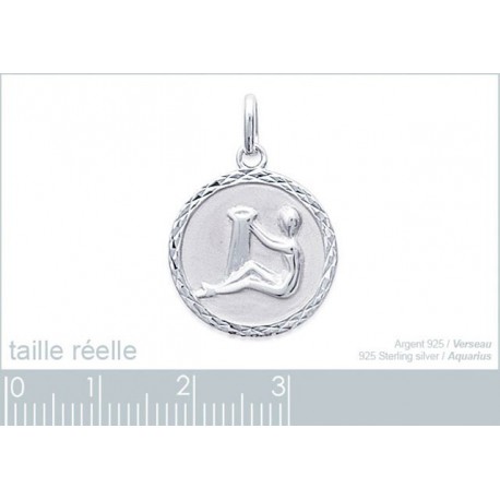 Pendentif Signes du Zodiaque Médaille Argent