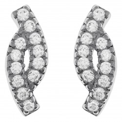 Boucles d'oreilles en Argent 925°°° et Zirconias