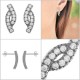 Boucles d'oreilles en Argent 925°°° et Zirconias