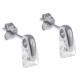 Boucles d'oreilles en Argent 925°°° et Zirconia