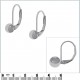 Boucles d'oreilles Boule en Argent 925°°°