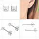 Boucles d'oreilles Diams en Argent 925 et Cristal