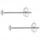 Boucles d'oreilles Diams en Argent 925 et Cristal