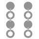 Boucles d'oreilles Disques en Argent 925