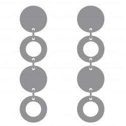Boucles d'oreilles Disques en Argent 925
