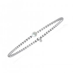 Bracelet en Argent 925 et Perle de culture Biwa