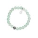 Bracelet Femme en Jade vert et Acier inoxydable 316L