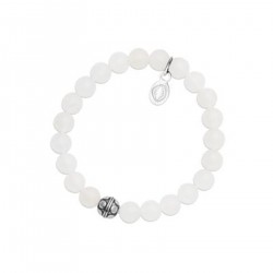 Bracelet Femme en Jade et Acier inoxydable 316L