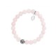 Bracelet Femme en Quartz rose et Acier inoxydable 316L