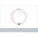 Bracelet Femme en Quartz rose et Acier inoxydable 316L