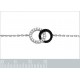 Bracelet en Argent 925 rhodié et Oxydes Zirconium noirs et blancs