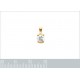 Pendentif Solitaire Plaqué or 18 carats et Oxyde de Zirconium
