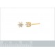 Boucles d'oreilles Clou Plaqué Or 18 carats et Swarovski® Zirconia