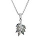 Collier en Argent 925 rhodié et Oxydes Zirconium