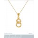 Pendentif Plaqué or 18 carats et Oxydes de Zirconium