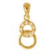 Pendentif Plaqué or 18 carats et Oxydes de Zirconium