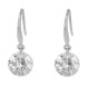 Boucles d'oreilles pendantes en Argent 925 rhodié et Oxyde Zirconium