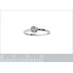 Bague en Argent 925 rhodié et Topaze