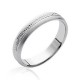 Bague alliance 4mm Homme en Argent 925 rhodié