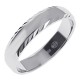 Bague alliance 5mm Homme en Argent 925 rhodié