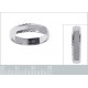 Bague alliance 5mm Homme en Argent 925 rhodié