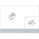 Bague Feuilles en Argent 925 rhodié et Oxydes Zirconium