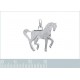 Pendentif Cheval en Argent 925 rhodié