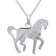 Pendentif Cheval en Argent 925 rhodié