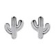 Boucles d'oreilles Cactus en Argent 925 rhodié