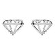 Boucles d'oreilles Diamant en Argent 925 rhodié