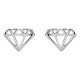 Boucles d'oreilles Diamant en Argent 925 rhodié