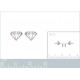 Boucles d'oreilles Diamant en Argent 925 rhodié