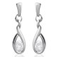 Boucles d'oreilles en Argent 925 rhodié et Oxyde Zirconium