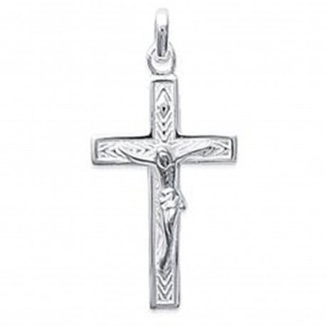 Pendentif Croix Christ en Argent 925