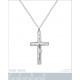 Pendentif Croix Christ en Argent 925