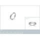 Bague alliance Homme 4mm en Argent 925 rhodié