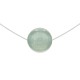 Collier ras de cou fil nylon, Argent 925 et Aventurine