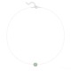 Collier ras de cou fil nylon, Argent 925 et Aventurine