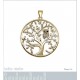 Pendentif Chouette Plaqué or 18 carats et Oxydes de Zirconium