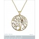 Pendentif Chouette Plaqué or 18 carats et Oxydes de Zirconium