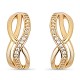 Boucles d'oreilles puces Plaqué Or 18 carats et Oxydes Zirconium