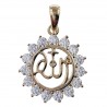 Pendentif Arabe Plaqué or 18 carats et Oxydes de Zirconium