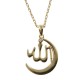 Pendentif Allah Plaqué or 18 carats et Oxyde de Zirconium