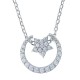 Collier en Argent 925 rhodié et Oxydes Zirconium