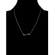 Collier en Argent 925 rhodié et Oxydes Zirconium