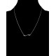 Collier en Argent 925 rhodié et Oxydes Zirconium