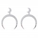 Boucles d'oreilles en Argent 925 rhodié et Oxydes Zirconium