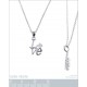 Collier Love en Argent 925 rhodié et Swarovski® Zirconia