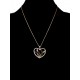 Pendentif Coeur Plaqué or 18 carats et Oxydes de Zirconium