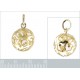 Pendentif Sphère Plaqué or 18 carats